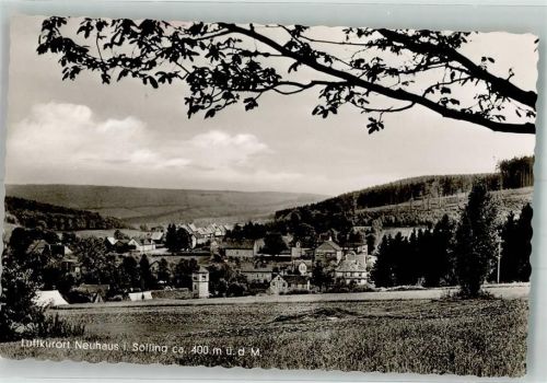 Neuhaus Panorama des Ortes Notopfermarke
