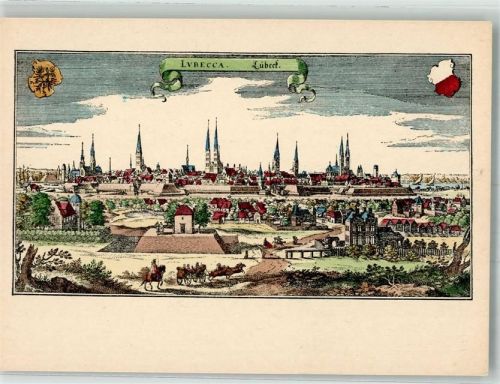 Lübeck sign. Merian 1653