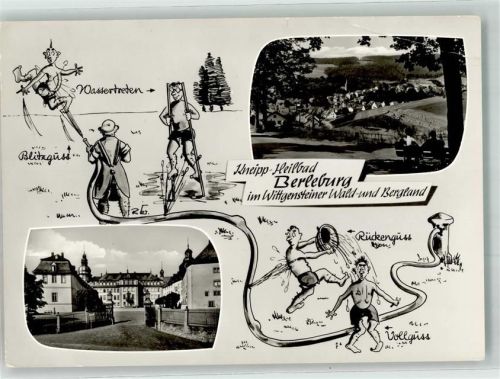 Bad Berleburg 1962 Schloss Kur Humor
