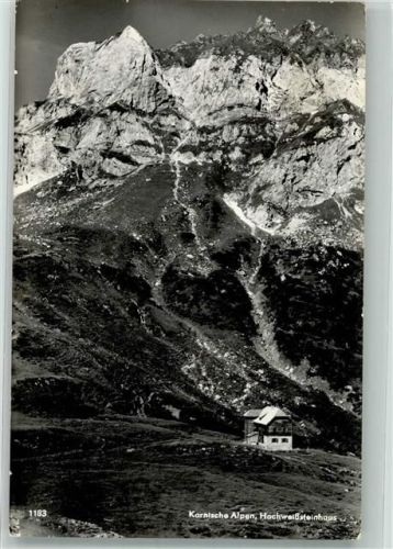 Hochweißsteinhaus 1957 Hüttenstempel