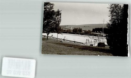 Trossingen Schwimmbad Ort handschriftlich Foto Original aus Archiv eines Ansichtskartenverlages