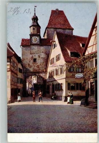 Rothenburg Hildenbrand Hans um 1910 - 25 Röderbogen u. Markusturm Novitas 1012