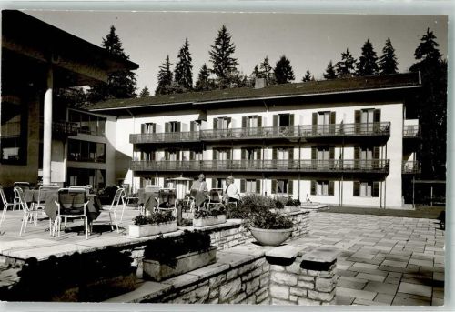 Bad Wiessee Hotel Ort handschriftlich Foto Original aus Archiv eines Ansichtskartenverlags