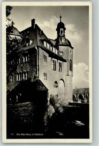 Koblenz 1929 Kurfürtsliche Burg