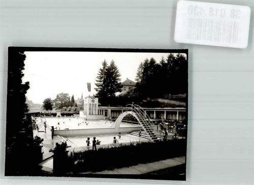 Laufenburg Schwimmbad Ort handschriftlich Foto Original aus Archiv eines Ansichtskartenverlages