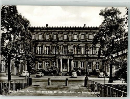 Detmold 1970 Das Palais Nordeutsche Musikakademie VW Käfer