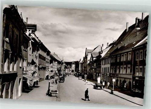 Villingen Riet- und Bickenstraße mit Bickentor Oldtimer