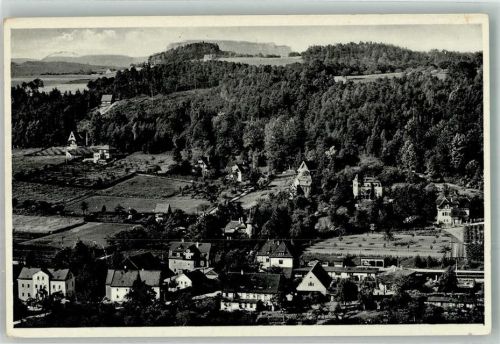 Rathen Kurort 1931 Blick auf Festung Königstein