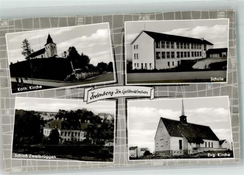 Frelenberg Kath. Kirche Schule Schloss Zweibrüggen Ev. Kirche