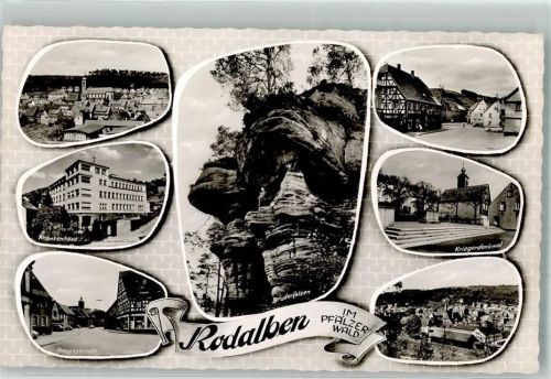 Rodalben 1959 Krankenhaus Hauptstrasse Kriegerdenkmal Bruderfelsen