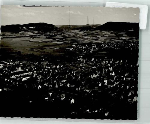 Hersbruck Ort handschrfitlich Fliegeraufnahme Foto Original aus Archiv eines Ansichtskartenverlages