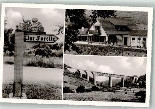 Ramsen Wegweiser Gasthaus Forelle viadukt
