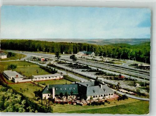 Rohrbrunn Fliegeraufnahme der Autobahn-Raststätte an der A3