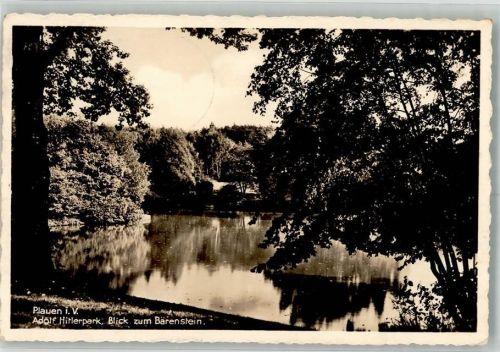 Plauen 1942 Adolf-Hitler-Park mit Bärenstein WK II Verlag Landgraf Nr. 9574