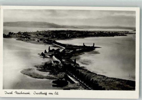 Reichenau Fliegeraufnahme der Insel Reichenau von Osten Fotograf Truckenbrodt