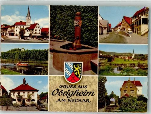 Obrigheim Friedenskirche Altes Rathaus Schloss Neuburg Brunnen