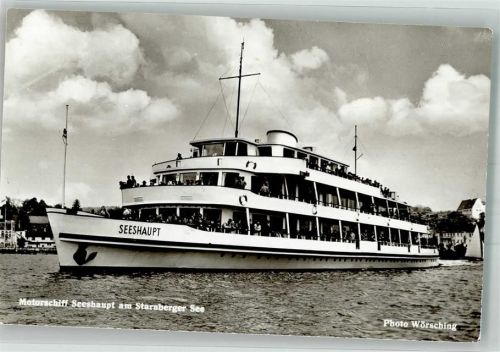 Starnberg Fahrgastschiff MS Seeshaupt auf dem Starnberger See Fotograf Richard Wörsching