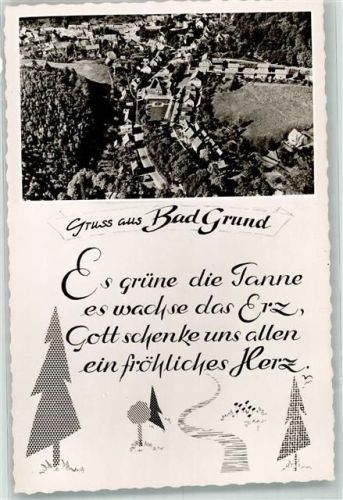 Bad Grund Gruss aus Foto Original aus Archiv eines Ansichtskartenverlages