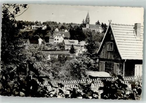 Friedrichsbrunn Panorama des Ortes mit der Bonhoeffer-Kirche