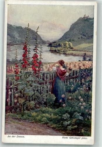 sign. Götzinger Hans An der Donau Frau B.K.W.I. Nr. 1164