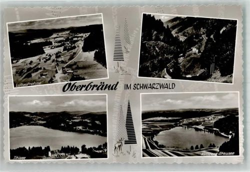 Oberbränd Fliegeraufnahme des Ortes Höllental Titisee Kirnberg-Stausee