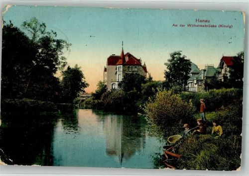 Hanau 1912 An der Wilhelmsbrücke