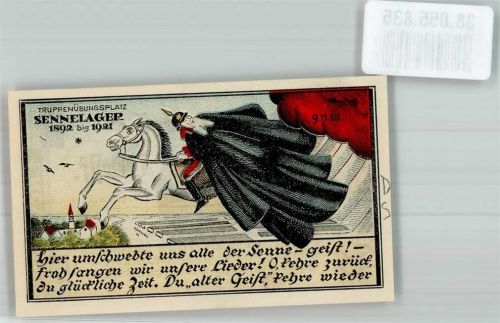 Schloß Neuhaus 50 Pfennig Truppenübungspaltz Sennelager