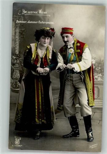 1901 Szene aus der Operette von Franz Lehár Die lustige Witwe Nr. 2089/1