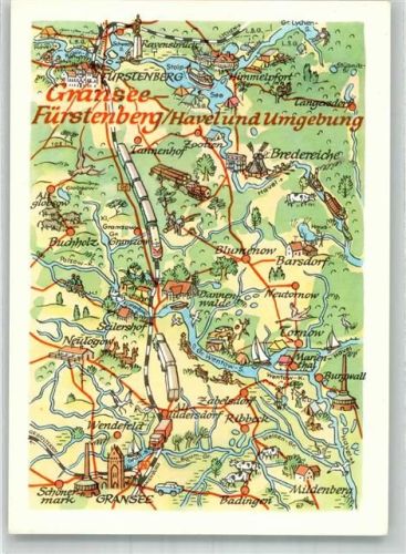 Fürstenberg Landkarte Gransee-Fürstenberg