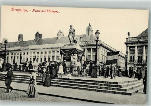 Brüssel 1909 Denkmal Place de Martyrs