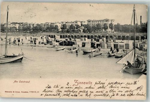 Zinnowitz 1909 Schwimmbad Strand