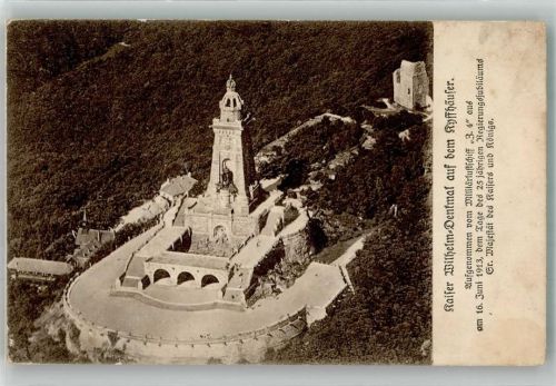 Kyffhäuser 1913 Zeppelinaufnahme Kaiser Wilhelm Denkmal