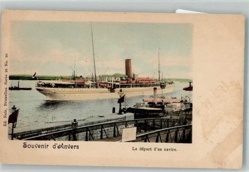 Antwerpen Hafen Dampfschiff