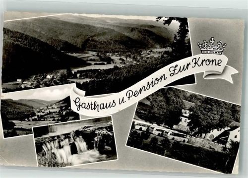 Ober-Hainbrunn 1956 Omnibus Gasthaus Pension zur Krone Wasserfall