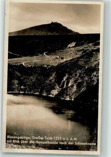 Schneekoppe 1936 Großer Teich Riesengebirge
