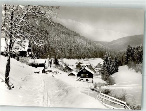 Enzklösterle Panorama des Ortes im Winter