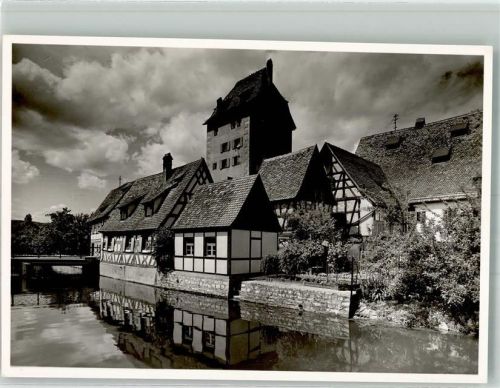 Hersbruck Wasserturm Michelberg Foto Original aus Archiv eines Ansichtskartenverlages Ort handschriftlich