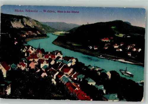 Wehlen Stadt 1921 Elbtal