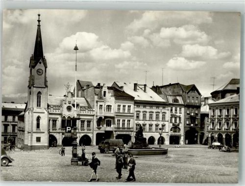 Trutnov LKW Marktplatz Denkmal Brunnen