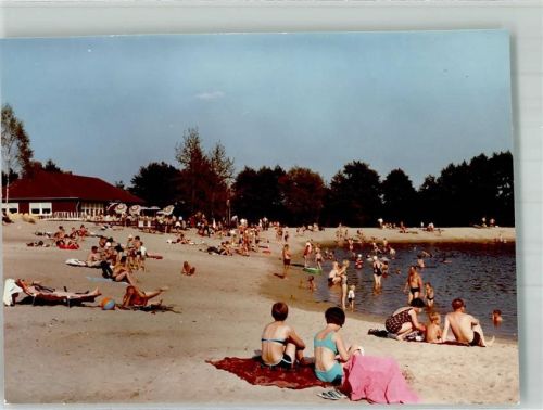 Winsen Schwimmbad Hüttenparksee Foto Original aus Archiv eines Ansichtskartenverlages