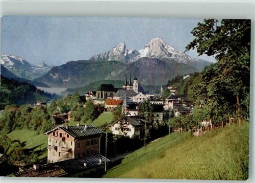 Berchtesgaden Hildenbrand Hans um 1910 - 25 Blick a.d. Watzmann Novitas Nr. 1060