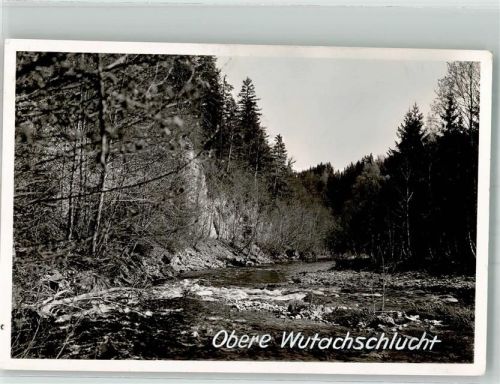Wutach Foto Obere Wutachschlucht Original aus Archiv eines Ansichtskartenverlages