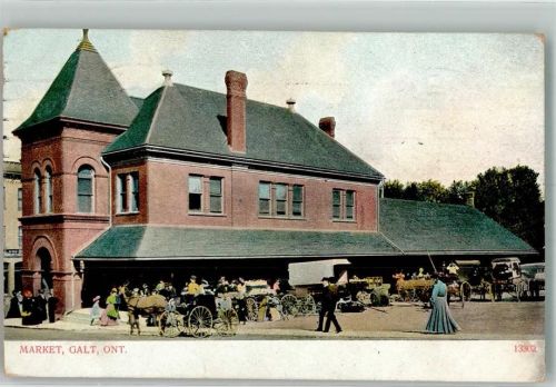 Toronto 1909 Marktszene Galt Ontario Cambridge
