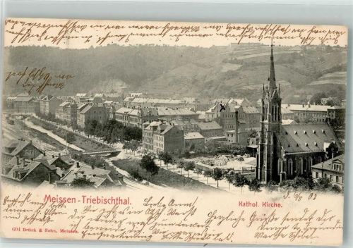 Triebischtal 1903 Kath. Kirche