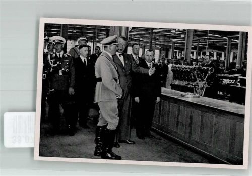 Sammelbild Der Führer zu Besuch bei den Bayerischen Motorenwerken Sammelwerk Nr. 15 Adolf Hitler Nr. 88 Gruppe 64