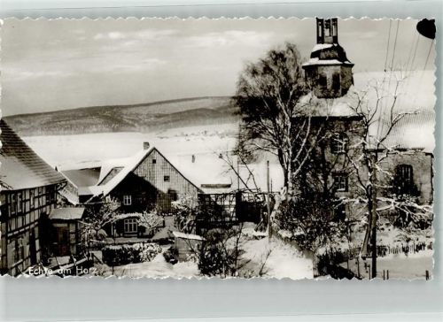 Echte Die tief verschneite Ev. Kirche
