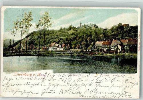Liebenburg 1905 mit Schloss Liebenburg und Hausmannsturm