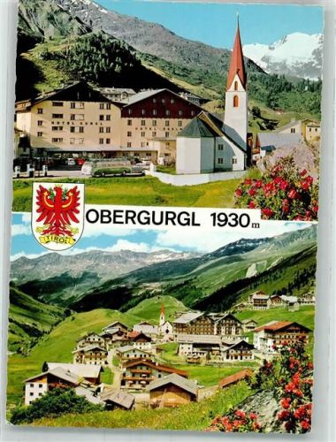 Obergurgl 1970 Kirche Hotel Omnibus