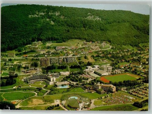 Urach 1988 Fliegeraufnahme Kurgebiet