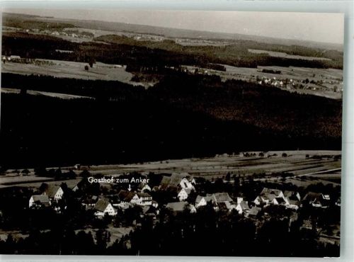 Wörnersberg Fliegeraufnahme des Ortes mit Gasthaus Pension Zum Anker
